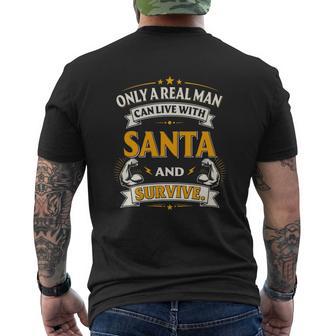 Santa Shirt The Perfect Name Men's T-shirt Back Print | Seseable UK