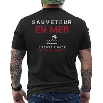 Sauveteur En Mer Cadeau Original Drôle Métier T-shirt imprimé au dos - Cadeauxyz