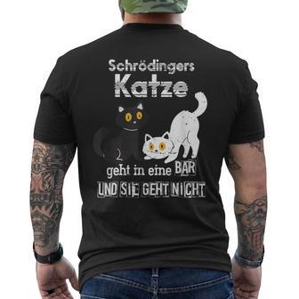 Schrödingers Katze Physiker Nerd Geschenk Physik T-Shirt mit Rückendruck - Geschenkecke