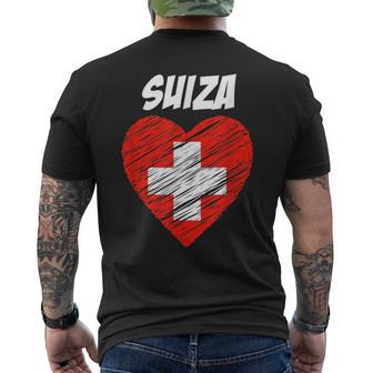 Schweiz Flagge Yo Aamo Flagge T-Shirt mit Rückendruck - Geschenkecke