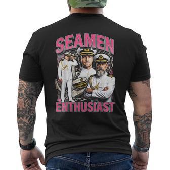 Seaman Cringe Embarrassing Meme Adult Humor Unwearable Men's T-shirt Back Print - Thegiftio UK