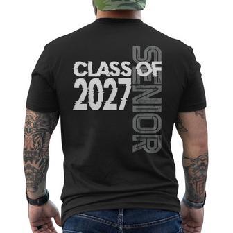 Senior 2027 Class Of 2027 For College High School Senior Men's T-shirt Back Print - Thegiftio UK