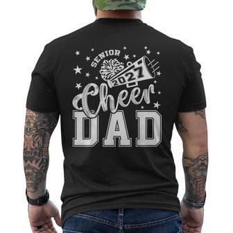 Senior Cheer Dad 2027 Proud Cheerleader Dad Class Of 2027 Men's T-shirt Back Print - Thegiftio UK