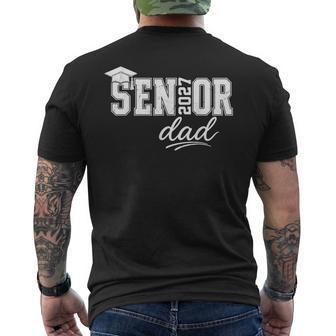 Senior Dad 2027 Senior 2027 Dad Class Of 2027 Father Men's T-shirt Back Print - Monsterry