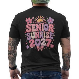 Senior Sunrise 2027 Class Of 2027 High School Graduation Men's T-shirt Back Print | Seseable UK