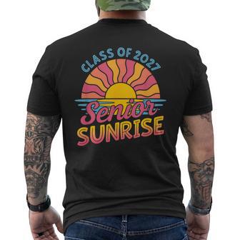 Senior Sunrise Class Of 2027 Graduation Men's T-shirt Back Print - Thegiftio UK