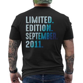 Septembre 2011 Année 2011 Rétro 2011Intage Édition Limitée T-shirt imprimé au dos - Cadeauxyz