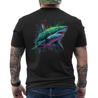 Shark Animal Graphic Marine Biology Sea Ocean Shark Lover Men's T-shirt Back Print - Thegiftio UK