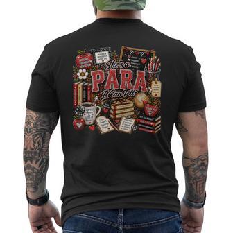 Shes A Para I Can Tell Appreciation Men's T-shirt Back Print - Thegiftio UK