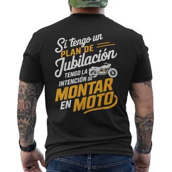 Si Tengo Un Plan De Jubilación Moto Regalo Motorista Camiseta Hombre Estampado Espalda - Regaloses