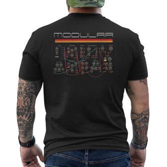 Sintetizador Modularintage Ingeniero De Audio Analógicoynth Nerd Camiseta Hombre Estampado Espalda - Regaloses