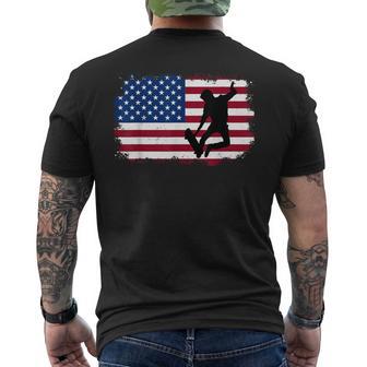 Skateboarding Skater Skate Board American Flag Boys Men's T-shirt Back Print - Thegiftio UK