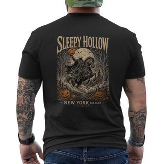 Sleepy Hollow Headless Horseman Gothic Halloween Legend Men's T-shirt Back Print - Thegiftio UK