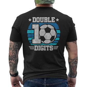 Soccer Birthday 10 Year Old Boy Double Digits 10Th Birthday Men's T-shirt Back Print - Thegiftio UK