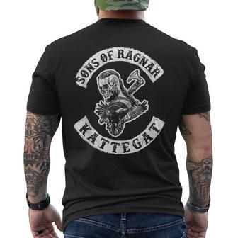 Sons Of Ragnar Kattegat Front Camiseta Hombre Estampado Espalda - Regaloses