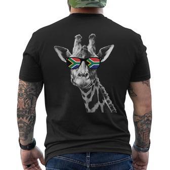 South Africa Roots South African Flag Men's T-shirt Back Print - Thegiftio UK