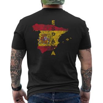 Souvenir Con Mappa E Bandierapagnola -Pagna T-shirt da uomo con stampa posteriore - Novitaregali