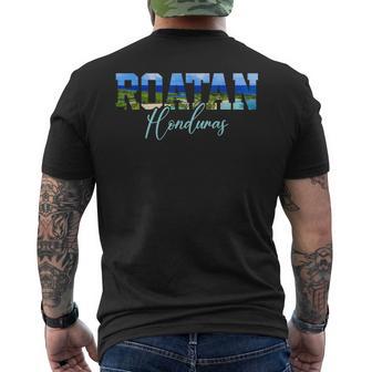 Souvenir From Roatán Honduras Men's T-shirt Back Print - Thegiftio UK