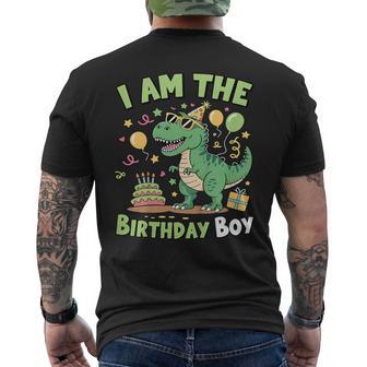 Soy El Cumpleaños Niño T Rex Dinosaurio Fiesta Familiar Niños Camiseta Hombre Estampado Espalda - Regaloses