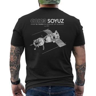 Soyuz Nave Espacialoviética Espacio Astronomía Y Ciencia Camiseta Hombre Estampado Espalda - Regaloses