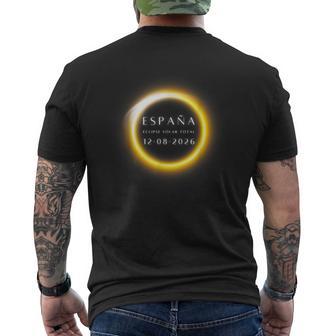 Spain Eclipse Solar Total 2026 Totality Astronomical Event Men's T-shirt Back Print - Thegiftio UK