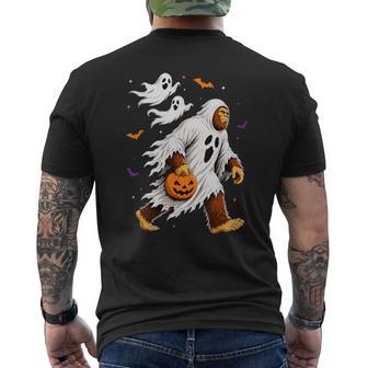 Spooky Bigfoot Halloween Ghost Sasquatch Men's T-shirt Back Print | Seseable UK