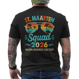 St Maarten Squad 2026 Vacation Friends Family Matching Men's T-shirt Back Print - Thegiftio UK