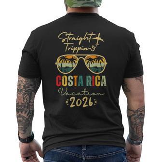 Straight Trippin Costa Rica 2026 Trip Family Summer Vacation Men's T-shirt Back Print | Seseable UK