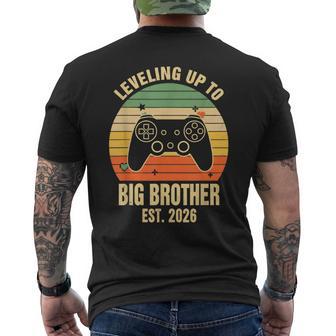 Subiendo De Nivel A Big Brother Est 2026 Ascendido A Big Bro 2026 Camiseta Hombre Estampado Espalda - Regaloses