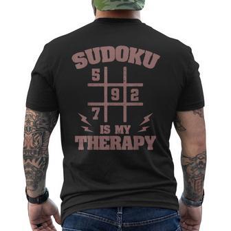 Sudoku Jugador Terapia Número Juego Puzzle Lógica Nueve Rejillas Camiseta Hombre Estampado Espalda - Regaloses