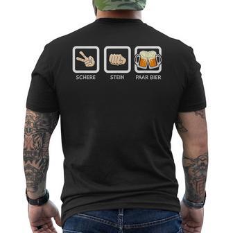 Suffchön Bierchnapsaufencheretein Paar Bier T-Shirt mit Rückendruck - Geschenkecke