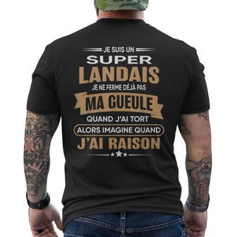 Super Landais Je Ferme Pas Ma Gueule Humour Landes T-shirt imprimé au dos - Cadeauxyz