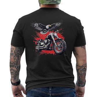 Superbe Costume De Moto D'aigle Pour Les Fans De Motards Et D'aigles T-shirt imprimé au dos - Cadeauxyz