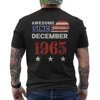 Superbe Drapeau Américainintage Depuis 1965 Décembre 1965 T-shirt imprimé au dos - Cadeauxyz