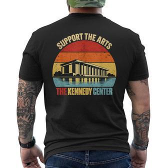 Support The Arts Kennedy Center Retro Washington Dc Men's T-shirt Back Print - Thegiftio UK