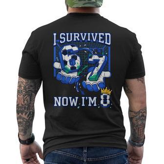 I Survived 6 7 Now I'm 8 Soccer 8Th Birthday Boys Men's T-shirt Back Print - Thegiftio UK