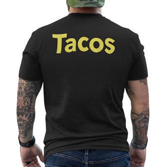 Tacos Divertido Anime Manga Camiseta Hombre Estampado Espalda - Regaloses