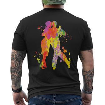 Tango Baile Argentino Latido Del Corazón Milongaals Tango Bailarines Camiseta Hombre Estampado Espalda - Regaloses