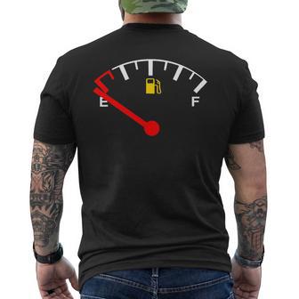Tanque Llenoacío Del Coche Del Camión Del Indicador Del Combustible Del Gas Camiseta Hombre Estampado Espalda - Regaloses