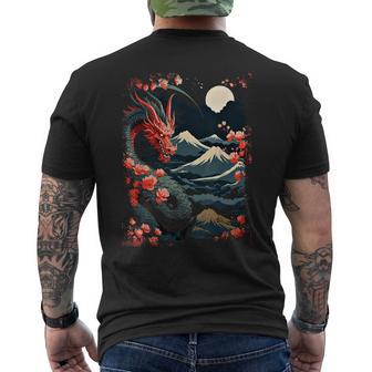 Tatouage Japonais Esthétique Dragon Asiatique Japontyle Japon T-shirt imprimé au dos - Cadeauxyz