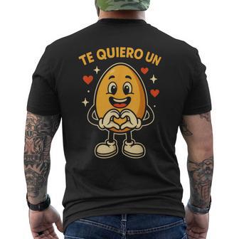 Te Quiero Un Huevo Frase Amor Divertida Regalo Original Camiseta Hombre Estampado Espalda - Regaloses