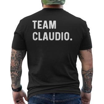 Team Claudio Nombre Camiseta Hombre Estampado Espalda - Regaloses