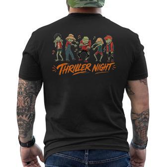 Thriller Night Halloween Dancing Zombie Men's T-shirt Back Print - Thegiftio UK