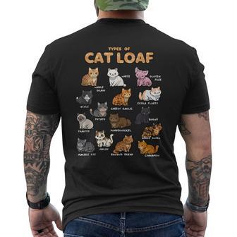 Tipos De Pan De Gato Lindo Gatito Kawaii Gatos Amante De Los Gatos In Mangas Camiseta Hombre Estampado Espalda - Regaloses