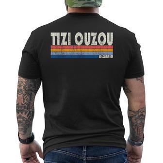 Tizi Ouzou Algérie Rétrointage 70S 80 T-shirt imprimé au dos - Cadeauxyz