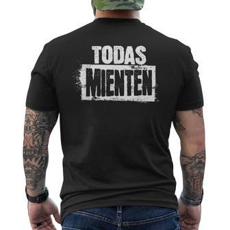Todas Mienten Cool Rockpanish Espanol Latino Camiseta Hombre Estampado Espalda - Regaloses