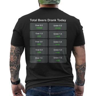 Total Beers Drank Today Men's T-shirt Back Print | Seseable UK