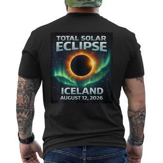Total Solar Eclipse 2026 Iceland Totality Chaser Science Men's T-shirt Back Print - Thegiftio UK
