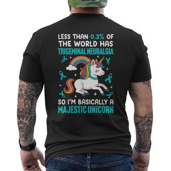 Trigeminal Neuralgia Warrior Tn Nerve Pain Men's T-shirt Back Print - Thegiftio UK