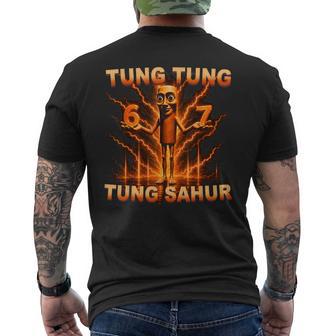 Tung Tung Tung Sahur Is Calling 67 Six Seven Meme Men's T-shirt Back Print - Thegiftio UK